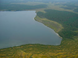 Третий памятник природы - Озеро Светленькое - расположен на севере края, в Енисейском районе