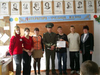 Ковалев Константин и другие участники конкурса из Мокрушенской СШ 